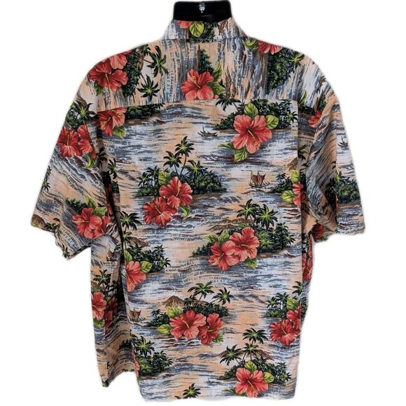 Vintage Hawaii Aloha Shirt Men’s 4XL Chest 62 Made in USA Hibiscus Floral Hawaii - Picture 3 of 10